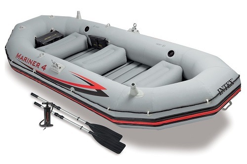Intex Mariner 4, 4-Person Inflatable Boat Set