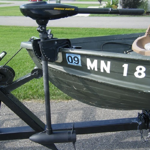Transom Mount on a Boat